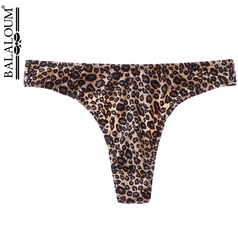 

2020 Summer Gift Full Beautiful Leopard Women' Sexy Lingerie Thongs G-string Underwear Panties Briefs Ladies T-back, Yellow