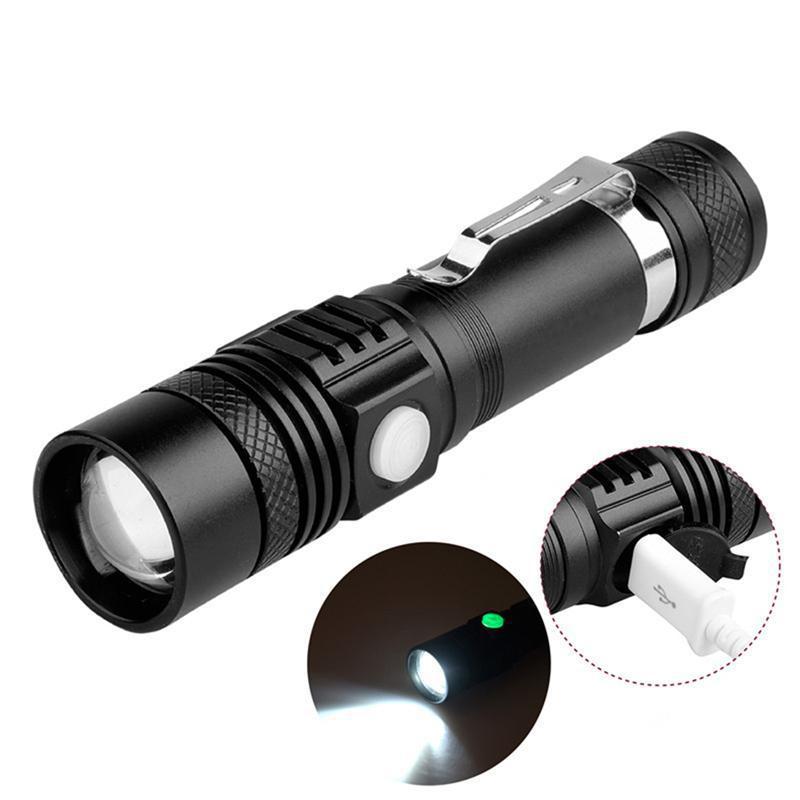 

USB Highlight Handy Powerful Aluminum Alloy Power Tips Long-range Zoom Mini Small