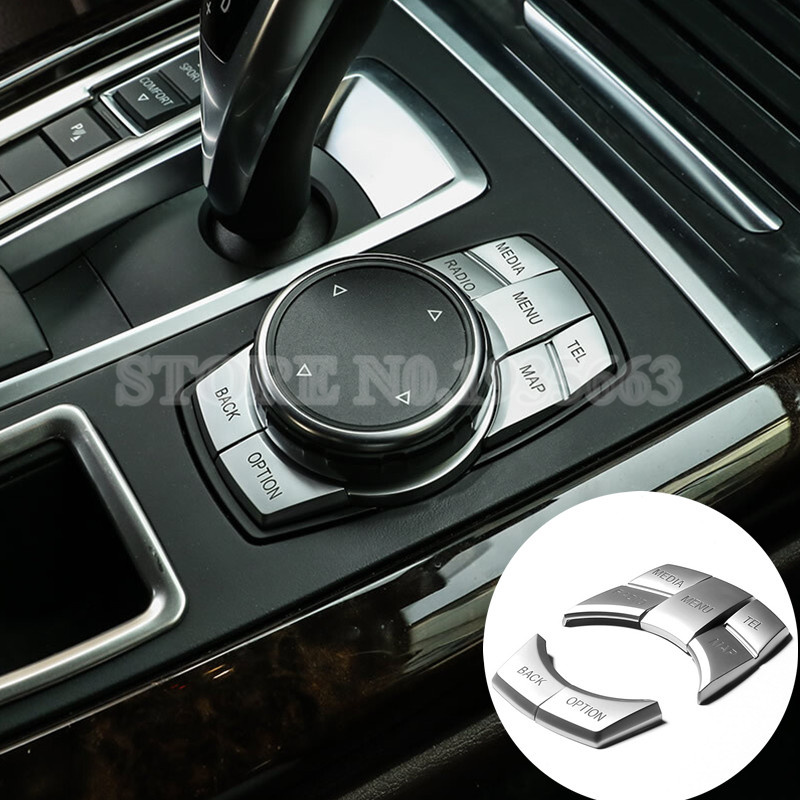 

Inner Console iDrive Multimedia Button Cover For BMW X3 F25 X4 F26 2014-2017