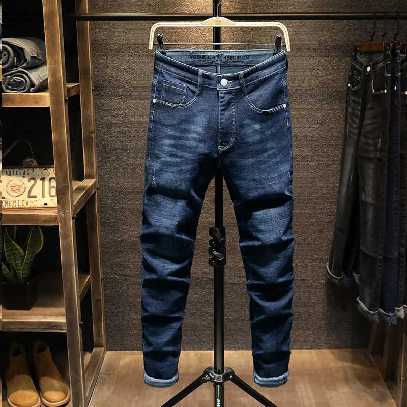 

Jeans Men Trousers Male High Quality Soft Slim Fit Denim Designer Casual Biker Pants Pantalon Hombre Homme Skinny Hip Hop, 606