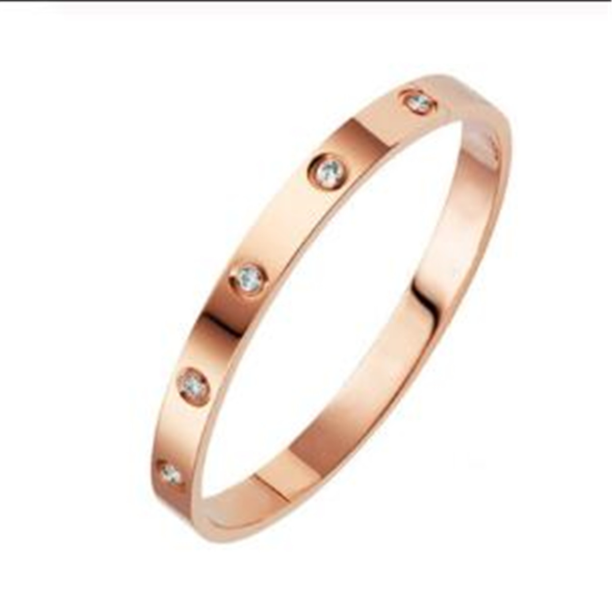

New Fashion Classic Women's Bangles For Women Gold Rose Gold Silver Color Rhinestone Bracelet Cuff Simple Trendy Jewelry gift
