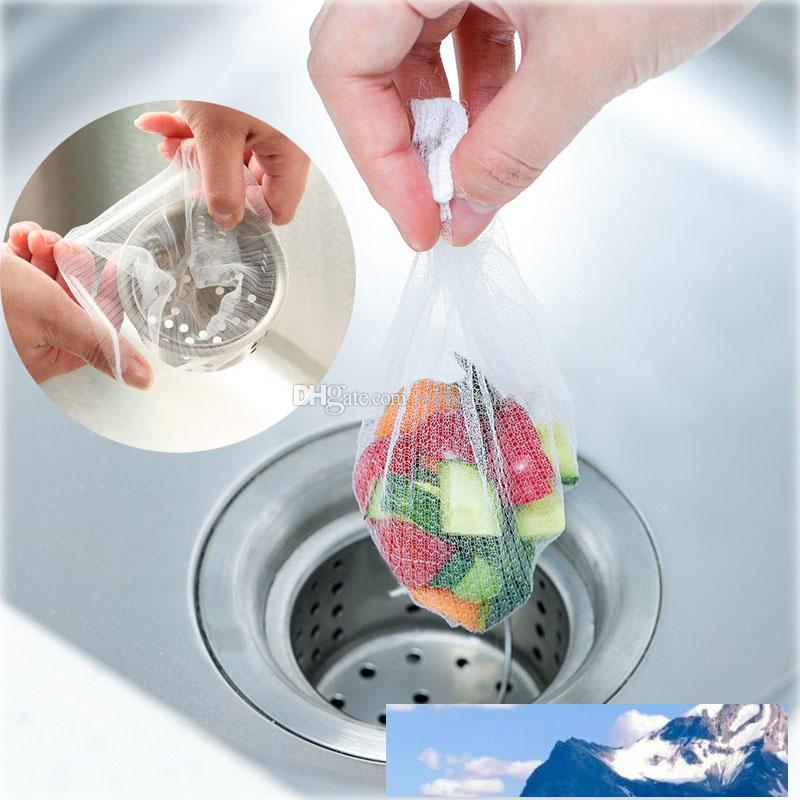 

100pcs/lot Sink Drain Hole Trash Strainer Mesh Disposable Garbage Bag Bathroom Kitchen Waste Bin Filter Storage Factory price expert design Quality Latest Style