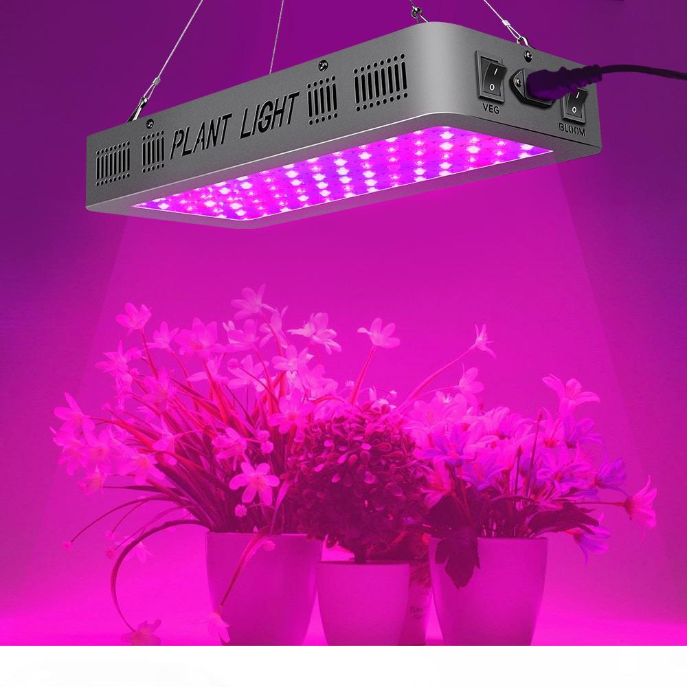 

Led Grow Light 1200W Full Spectrum Led Grow Tent Covered Green houses Lamp Plant Grow Lamp for Veg Flowering Aluminium DHL