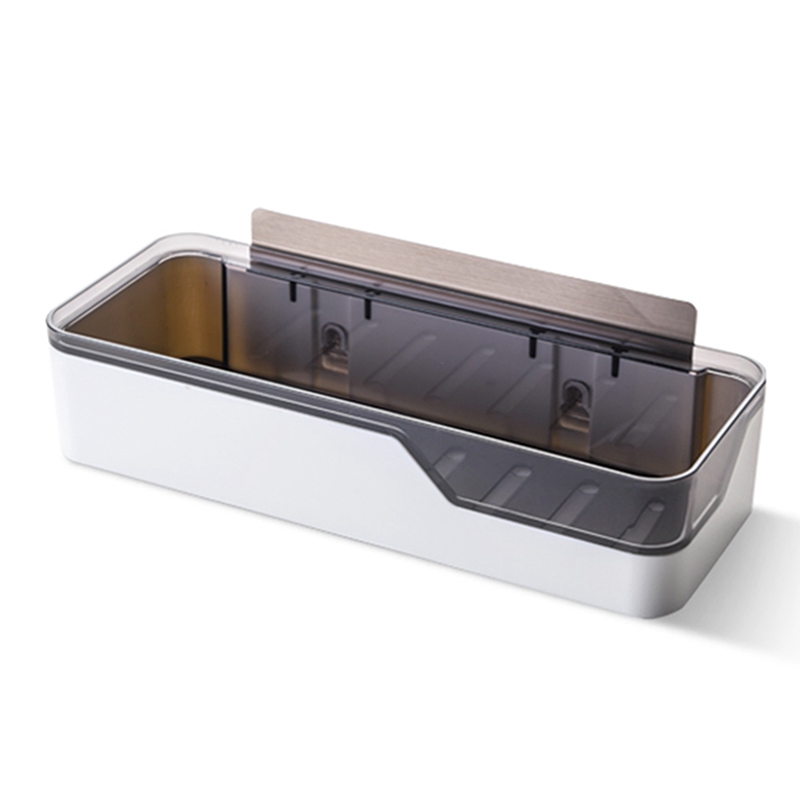 

Wall-Mounted Bathroom Shelf Storage Rack Organizer Holder Punch-Free Shelf Rack For Kitchen Bathroom