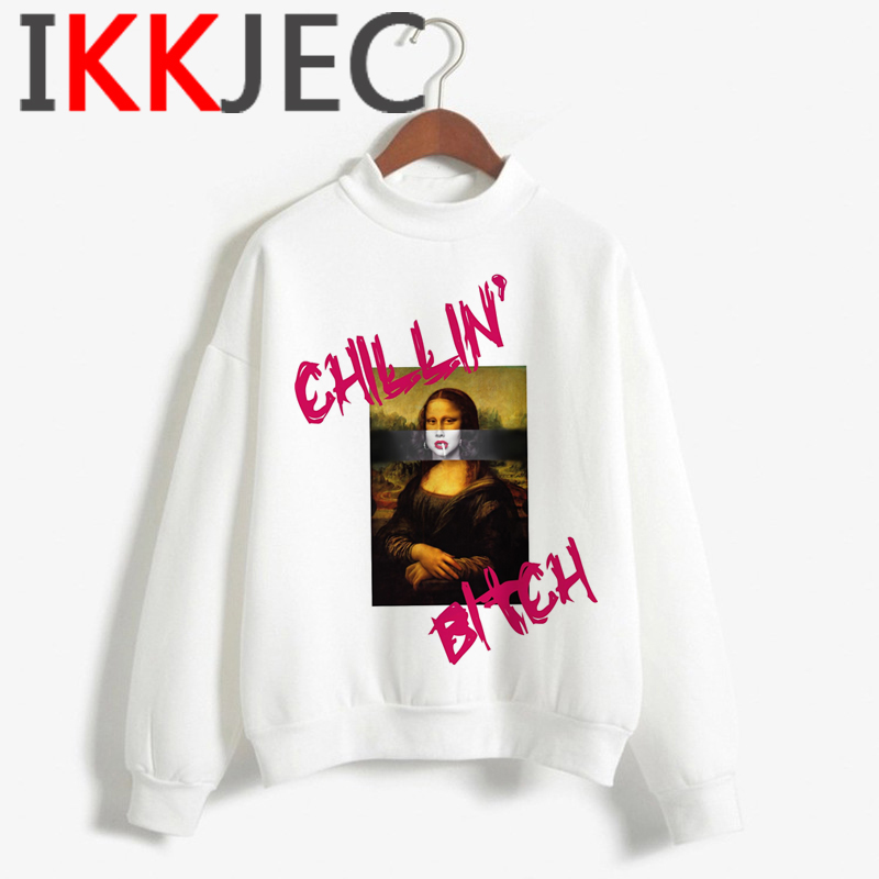 

Vintage Mona Lisa Aesthetic Funny Cartoon Cool Hip Hop Hoodies Women Ullzang Harajuku Graphic Sweatshirt 90s Warm Hoody Female, 40152