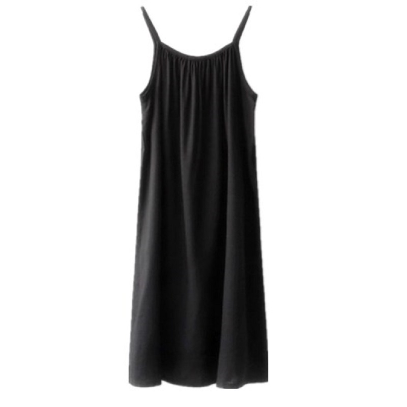 

New 2020 Summer Korean Mother and Daughter Dress Toddler Girls Beach Dress Baby Princess Toddler Sling Leisure,#5232, Black