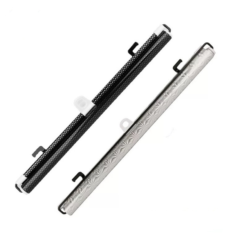 

Automobile sunshade automatically retractable front sunshade