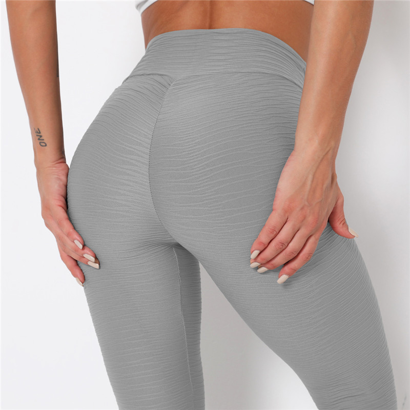 

High Waist Sports Pants Fitness Running Yoga Leggings Gym Training Sports Leggings Workout Yoga Scrunch BuLeggings, Grey