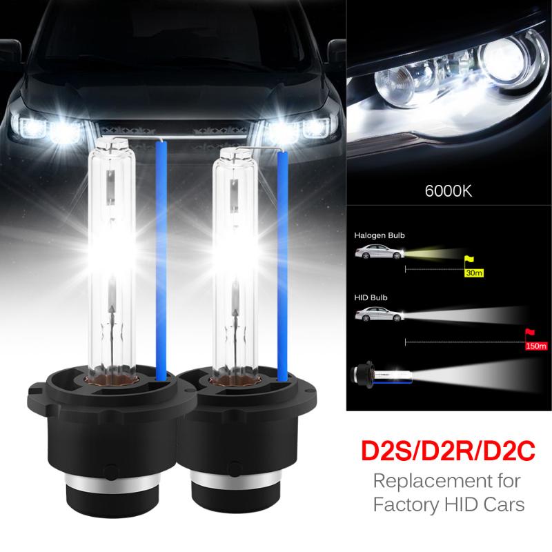 LANDE D2S HID Bulbs 35W 4300K All Weather Xenon HID Headlight Bulb Replacement 2 Year Warranty 2 PCS HID Bulb