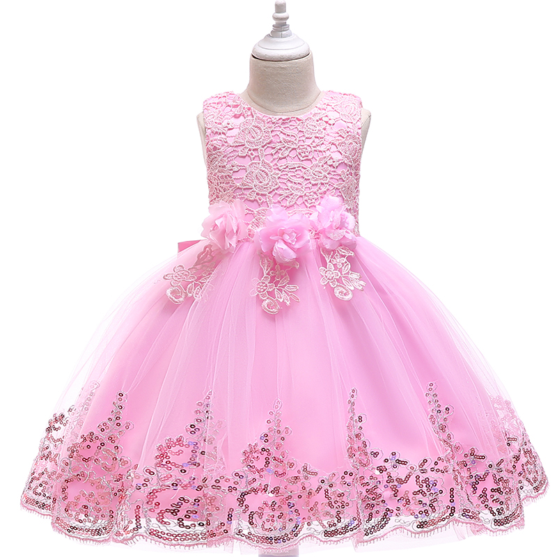 

Girl Tutu Flower Dress Girls Clothing Children Christmas Birthday Party Princess Gown Dresses Kids Lace Tutu Costume For Girl, Summer casual dress