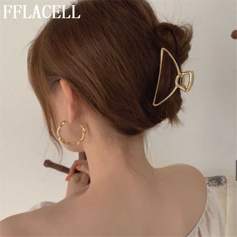 

Triangle Hanger Acetate Metal INS Hair Clips Girls Hairpins Crab Clamp Hair Accessories for Women 2020 Banana Grips Slid