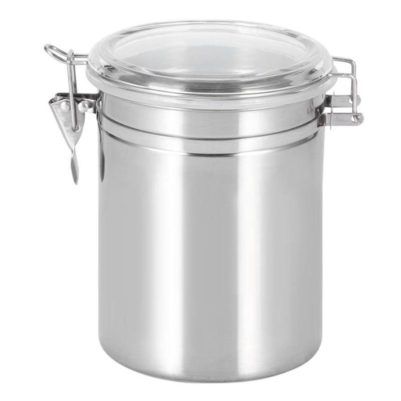 

For Sugar Cereals Sealing Jar Stainless Steel Coffee Beans Sealed Jar Storage Container