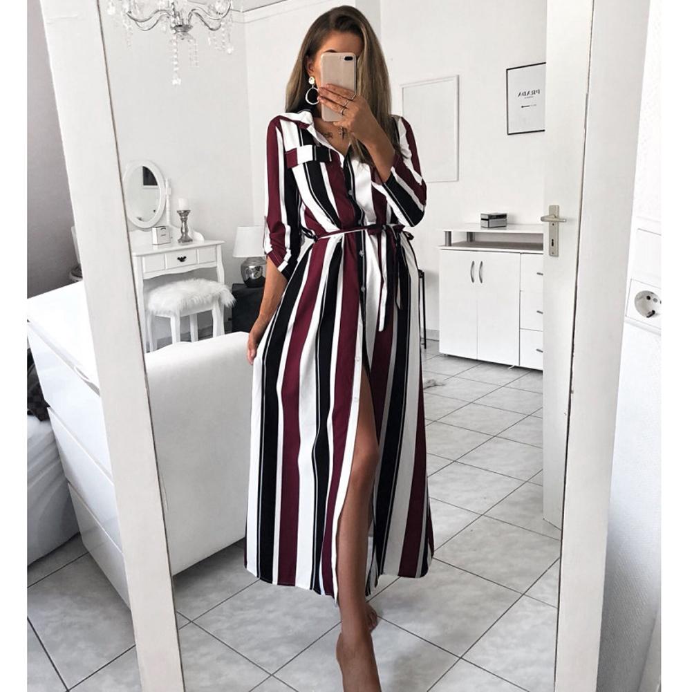 long striped dress