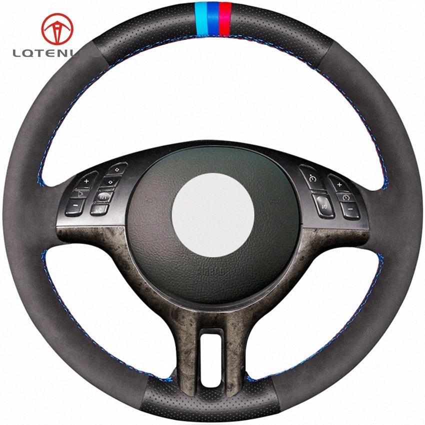 MZSC Universal Antideslizante Sudor Trenza de Cuero en el Coche Volante Cubiertas Cubierta de Gamuza Estilo del Deporte de Ruedas Color : Red, Size : 36CM