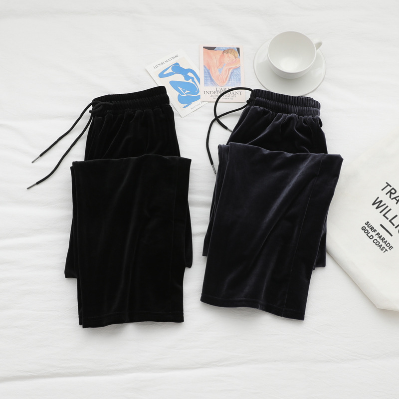 

Winter Women Sweatpants Elastic Waist Fleece Cotton Sweat Pants Fashion Loose Trousers Women's Thicken Warm Sports Running Pants, Gray