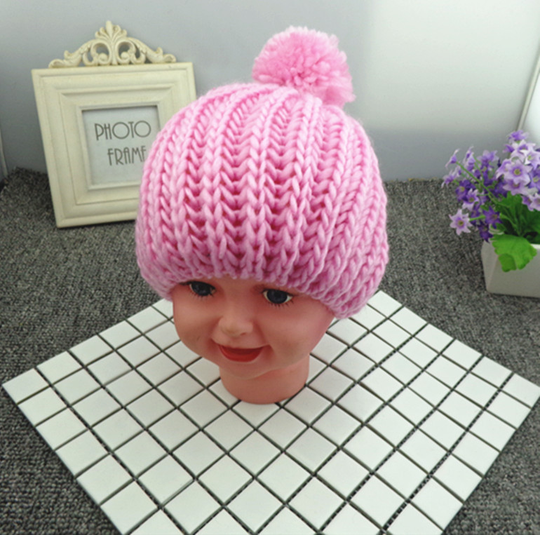 

Lytwtw's Winter Cloth Kids Autumn Candy Color Knitted Crochet Baby Hat Girls Boys Wool Cap Children Beanie Infant Toddlers, White