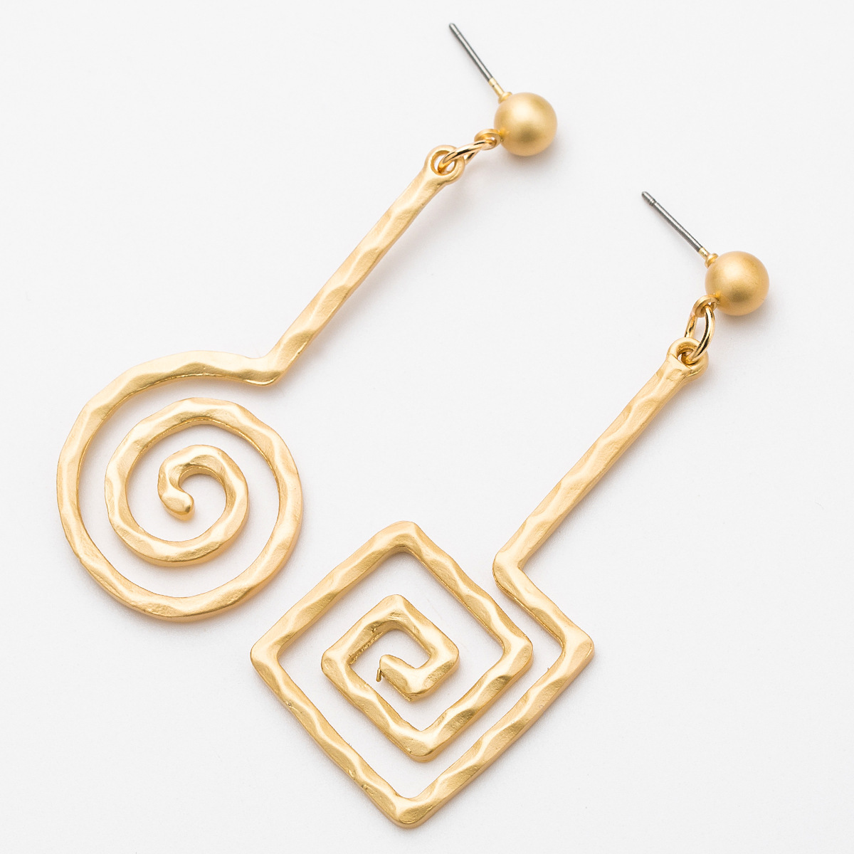 

Exaggerated alloy threaded asymmetric earrings women's fashion personalized all-match earrings bohemian style