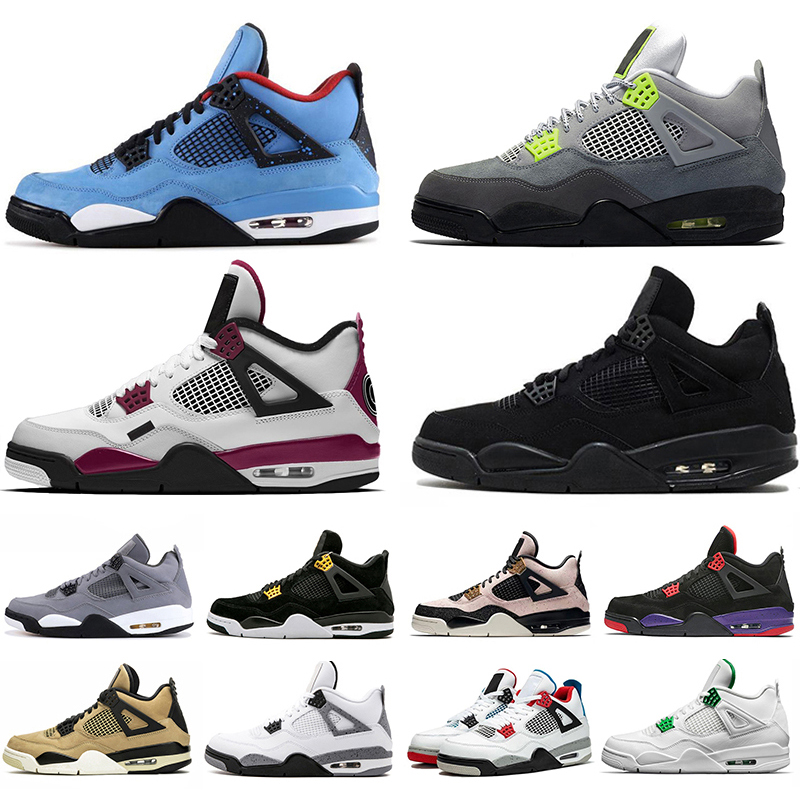 

Hot sale Wings 4 Silt Red 4s What The Men Basketball Shoes Women Black Cat white cement Bred Cool Grey Mens sports sneakers, Singles day