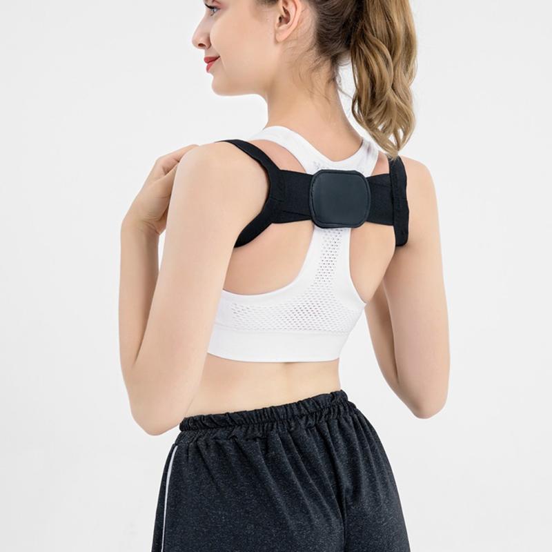 

Pain Relief Protective Adjustable Back Correction Belt Lumbar Adults Kids Spine Thin Shoulder Invisible Posture Orthotic Elastic, White