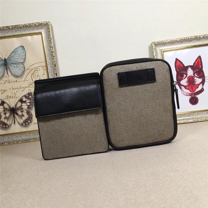 

Two bag hot hot men and women Waist Bags genuine Leather Bag women fanny pack printed designer Waistpacks for men G450956, With dustbag