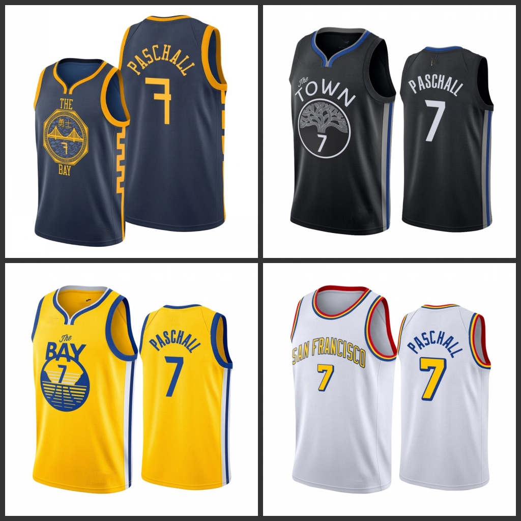 

Golden State Warriors Eric Paschall Men City Basketball Jersey, Black