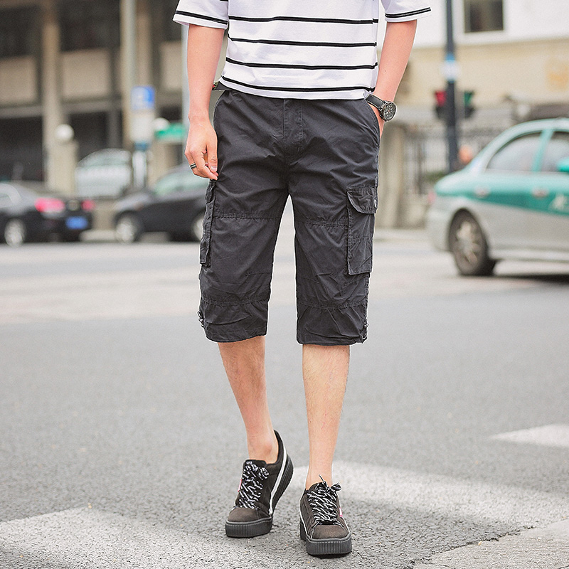 

2020 NEW Summer Men's soldiers men's shorts tactical army cotton shorts loose work Casual Plus size -3XL, Black