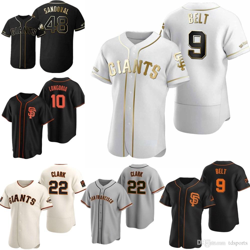 

2020 Buster Posey Baseball Jersey Brandon Crawford Kevin Pillar Yastrzemski Longoria Belt Jersey Men Women Youth, Blue;black