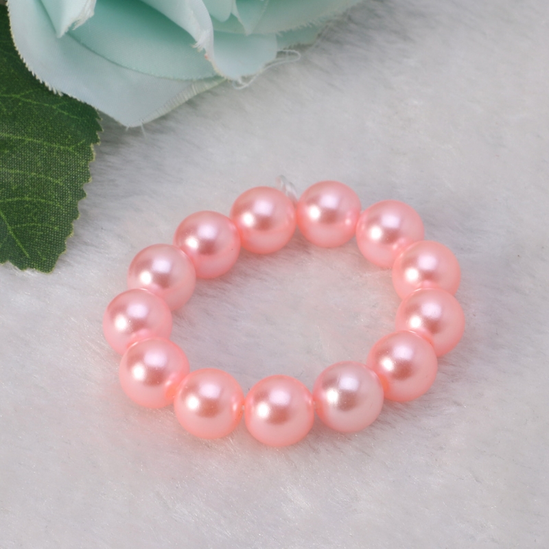 

Newborn Photo Props Bracelet Headband Set Baby Glass Pearl Bracelet Shower Gift