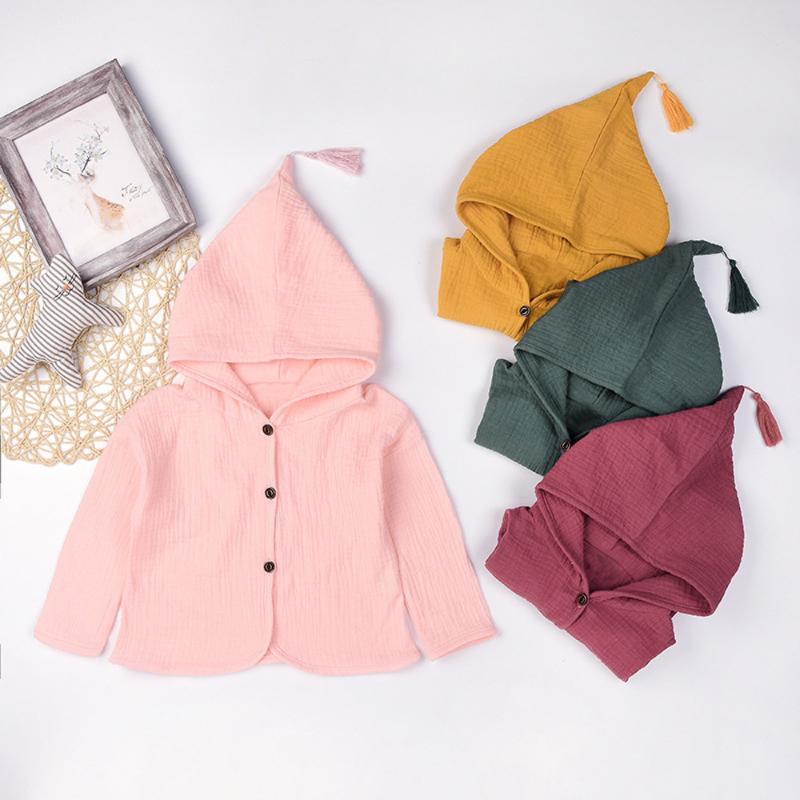 

Newborn Clothes Baby Boy Clothes Toddler Infant Baby Kids Girls Boys Solid Warm Hooded Coat Outfits Girl, Yellow