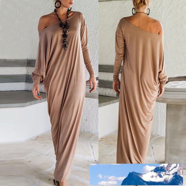 one shoulder batwing dress
