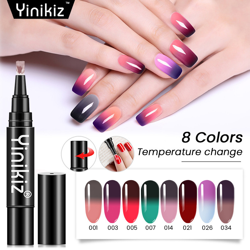

Nail Gel 5ML Temperature Color Pen Polish magic colour By LED & UV Lamp, Multi