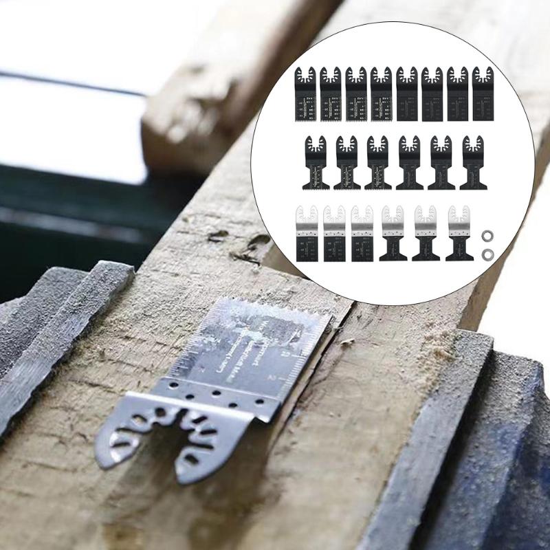 

20pcs Straight Oscillating Multi Tool Portable Professional Hard DIY Saw Blade Set Woodworking High Carbon Steel Metal Cutting