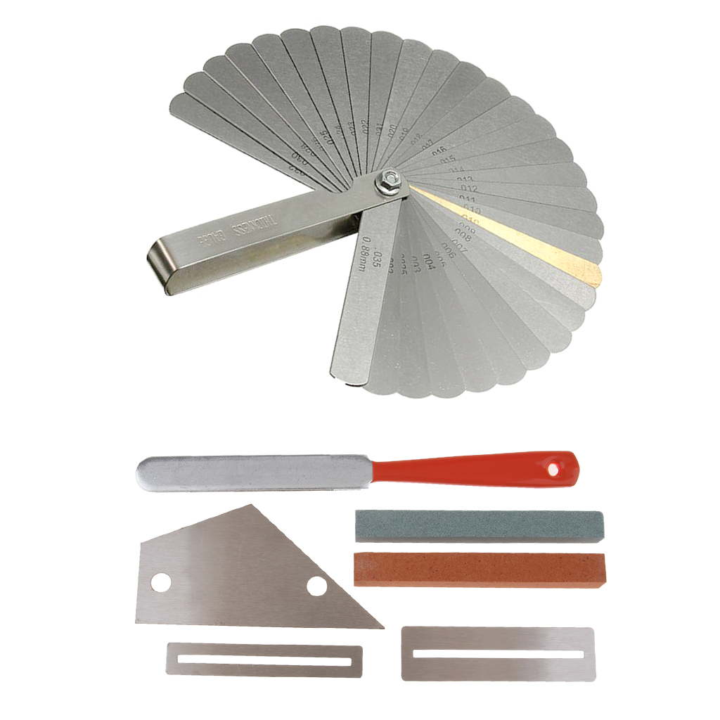 

6xGuitar Bass Kit Fret Rocker+Fret File+Grinding Stone+Fretboard Guard+Gauge