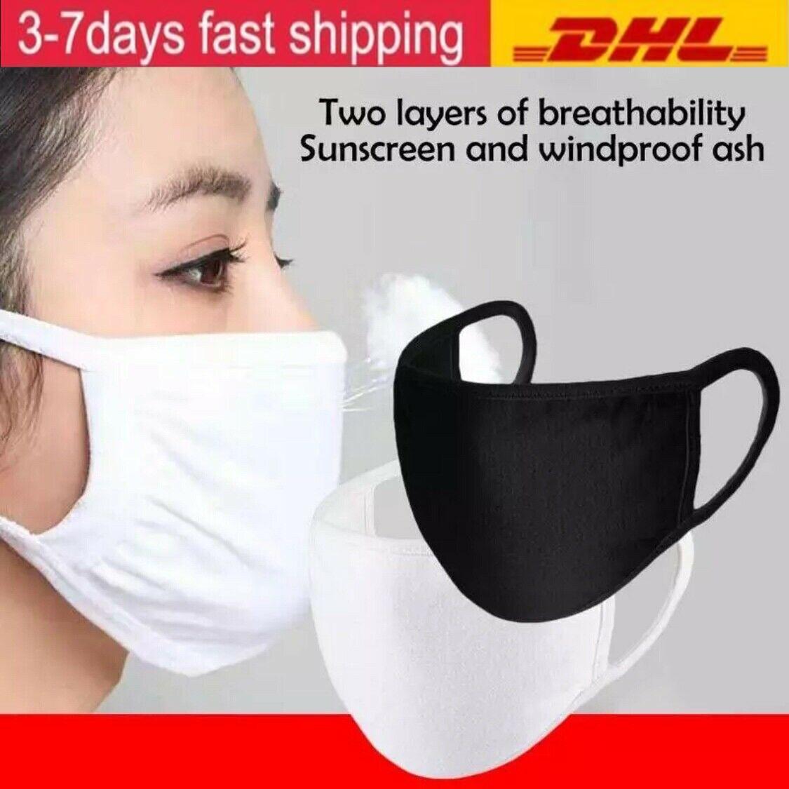 

Adjustable Face Mask,Black Cotton Mouth Mask Muffle Mask for Cycling Camping Travel,100% Cotton Washable Reusable Cloth Masks, Multi