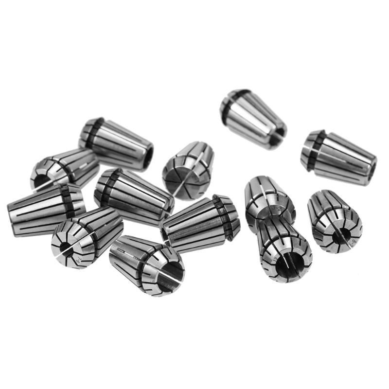 

Hot New 13pcs Spring Collet Set Chuck Collets for CNC Workholding Engraving Milling Lathe Accessories Tool 1mm to 13mm