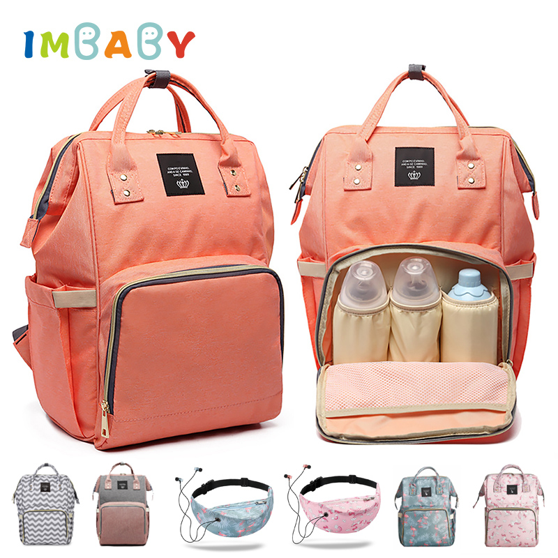 

IMBABY Maternity Mummy Fashion Diaper Bags Large Capacity Travel Nursing Bag Diaper Bag Stroller Mom's backpack Wheelchair, Sport waist bag a