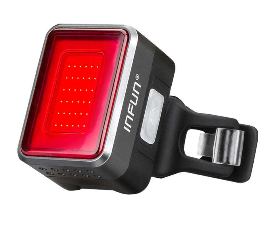 

INFUN F50 Bicycle Rear Light For Bike Automatic Brake Induction Taillight MTB Cycling Charge LED Safety Running Lamp Accessories
