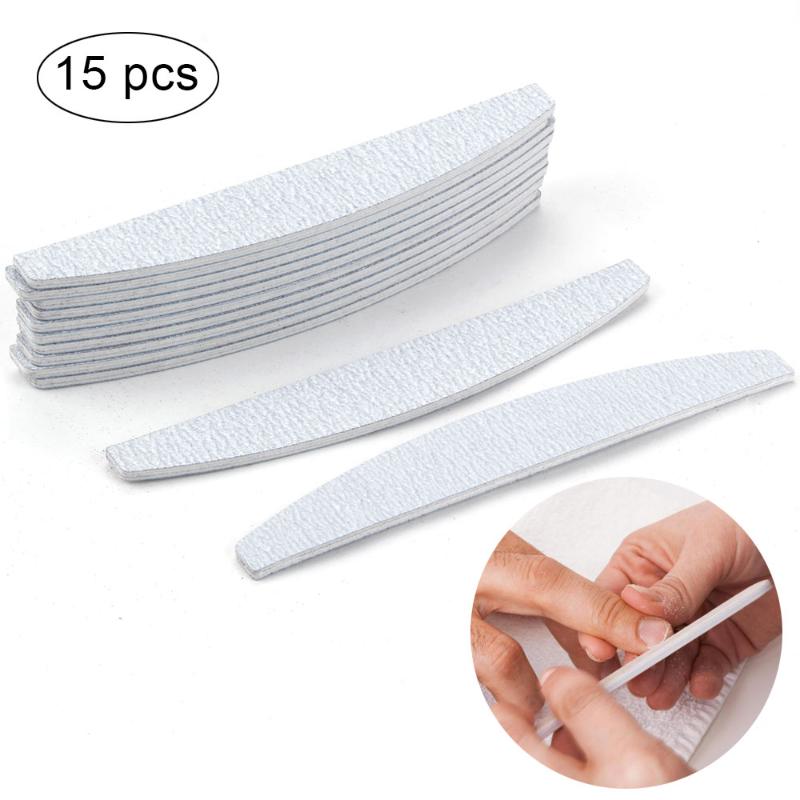 

5/10/15pcs Nail File Lime 100/180 Double Side Grinding Sanding Buffer Block Set Grey Nail Files For UV Gel Polish Manicure Tool