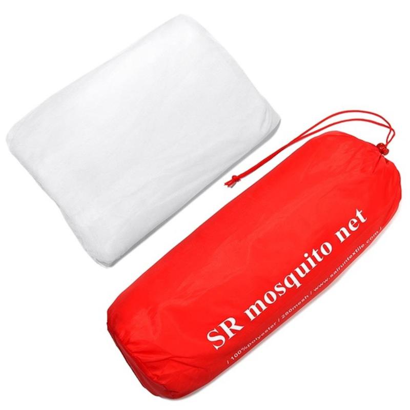 

White Square Camping Net Mosquito Net Outdoor Tent Portable Bed Curtain Hiking Night Foldable Lightweight Summer Sleeping Mesh