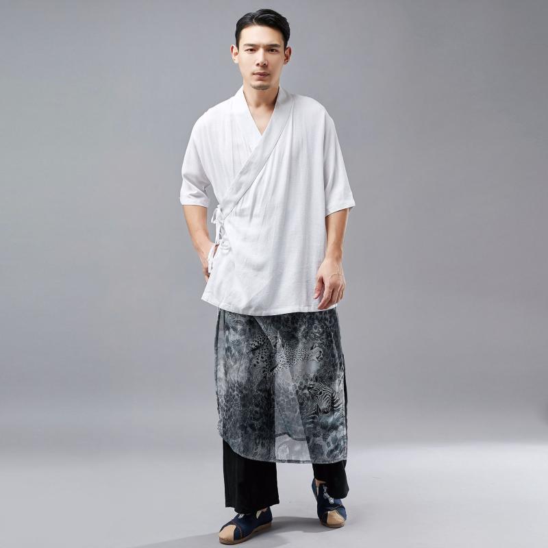 

Men Tai Chi Meditation Yoga Shirt Linen Loose Chinese Traditional Sweatshirt Jogger gym Casual Workout Kungfu Shirt Sportswear, Black