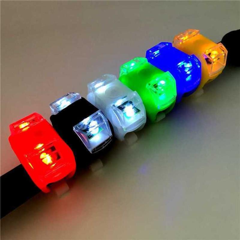

Waterproof Silicone Mountain Bike Light Cycling Warning Lights Front Rear Tail Lamp Bicycle light Luz de advertencia