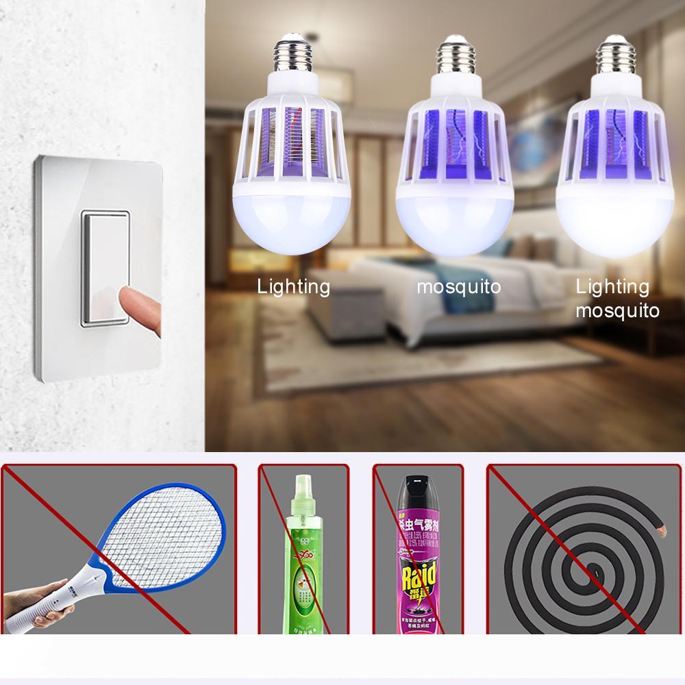 

New Hot Environmental protection Energy saving LED mosquito killer bulb for domestic lighting Bug Zapper trap lamp insect Anti repellen