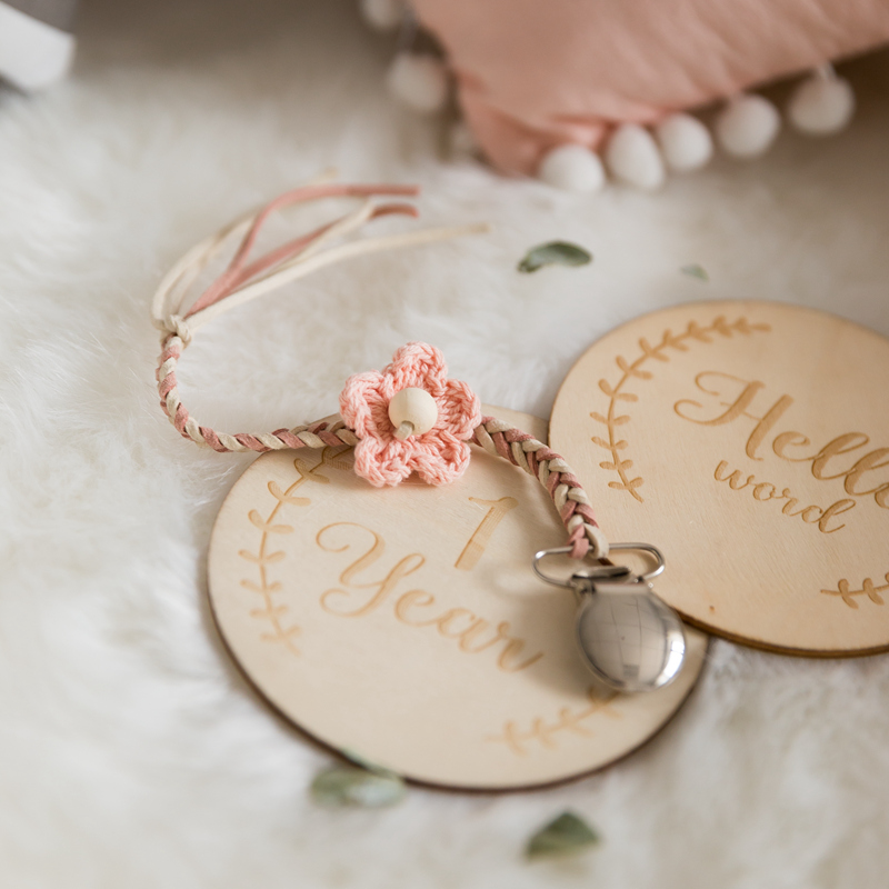 

Baby Pacifier Clips Chain Flower Dummy Clip Pacifier Personalized Holder Nipple Soother Chain For Infant Baby Feeding Weaving