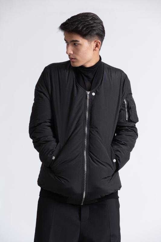 

Owen seak Men Cotton Jacket Gothic Style Men's Clothing Winter Snow Zipper Men Solid Black Down Jackets Coat