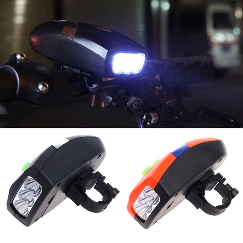 

Universal 3 LED Bicycle Light + Electronic Bell Horn Hooter Siren Waterproof