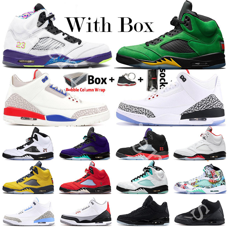 

2021 Jumpman 5 5s Mens Basketball Shoes Fire Red Top 3 Travis Scotts White Cement UNC Black Cat Island Green 3s Designer Trainers Sneakers, 31