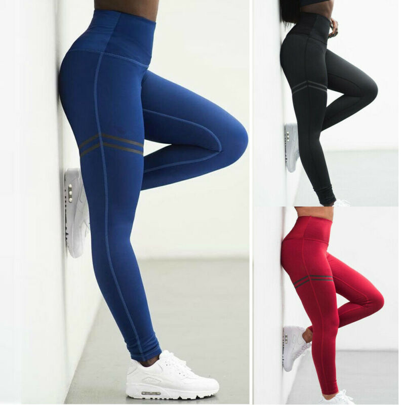 

Women' Pants Fitness Leggings Printed High Waist Pants Running Gym Sport Jogging Trousers