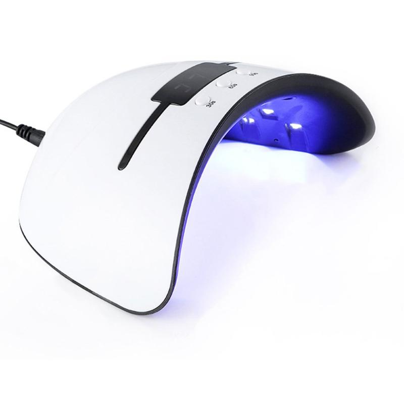 

2 in 1 36W UV/ LED Nail Lamp Dryer Curing Lamp Nail Machine Supporting Timer Settings for Gel & Regular Gel Polish, As pic