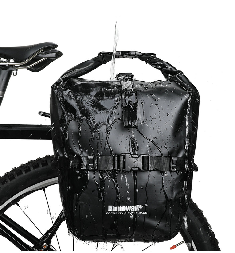 20L Waterproof Bike Rear Rack Seat Trunk Saddle Storage Pannier Bag Travel Bag