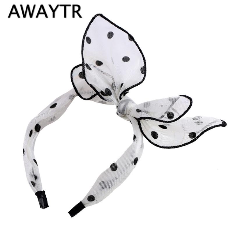 

Polka Dot Headband Easter Fashion Lovely Bow Ears Headband For Women Wedding Hair Bands Festival Gifts Party Accessories
